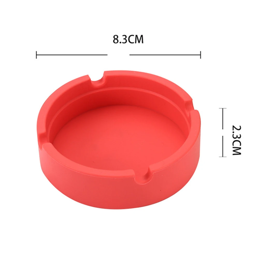 Мягкий круглый пепельница поднос держатель битумная Портативный Анти