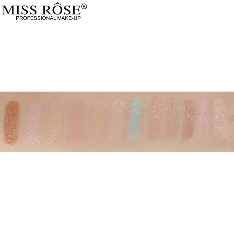 Miss Rose 12 цветов консилер палитра макияж базовый праймер крем для лица круглый контур хайлайтер стойкие