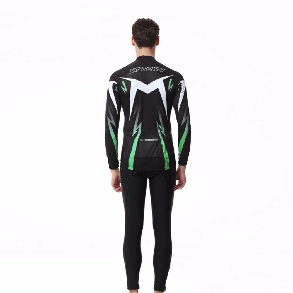 XINTOWN велосипедные наборы длинный рукав дышащий Джерси одежда штаны для горного