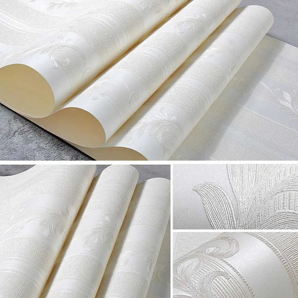 Европейский Дамаск спальня гостиная 3D тиснением ТВ нетканые обои новые|Наклейки на стену| |