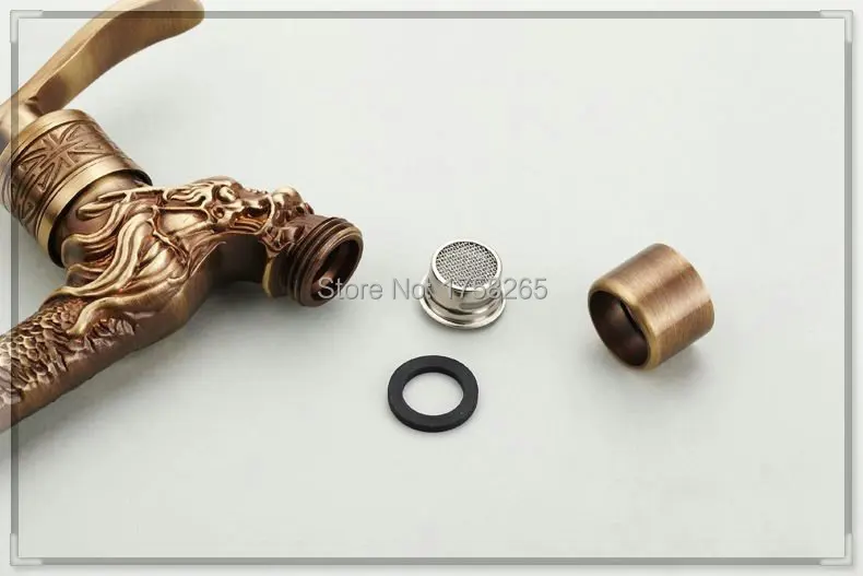 Garden Bibcock faucet tap crane Antique Brass Finish Bathroom Wall Mount Washing Machine Water Faucet Taps HJ-8663F hands free w |