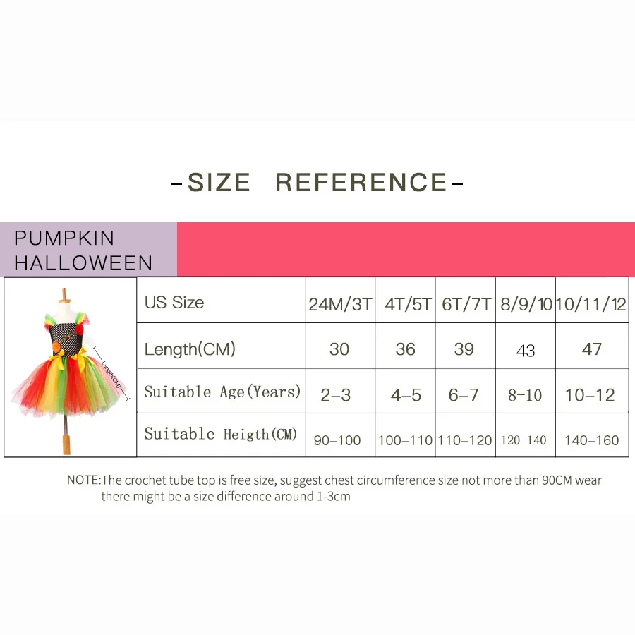 Платье-пачка в Радужном стиле для девочек на Хэллоуин с маской тыквы детское