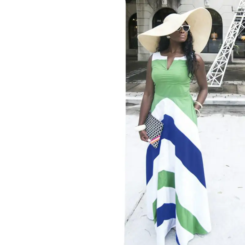 Платье NFIVE женское тонкое длинное в полоску пикантное модное облегающее платье