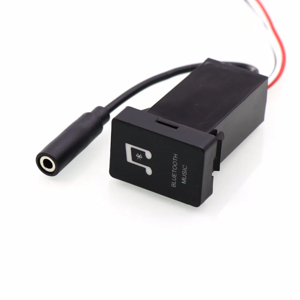 car bluetooth music adapter module panel installation aux output use for toyotacamrycorollayarisrav4reizland cruiser free global shipping