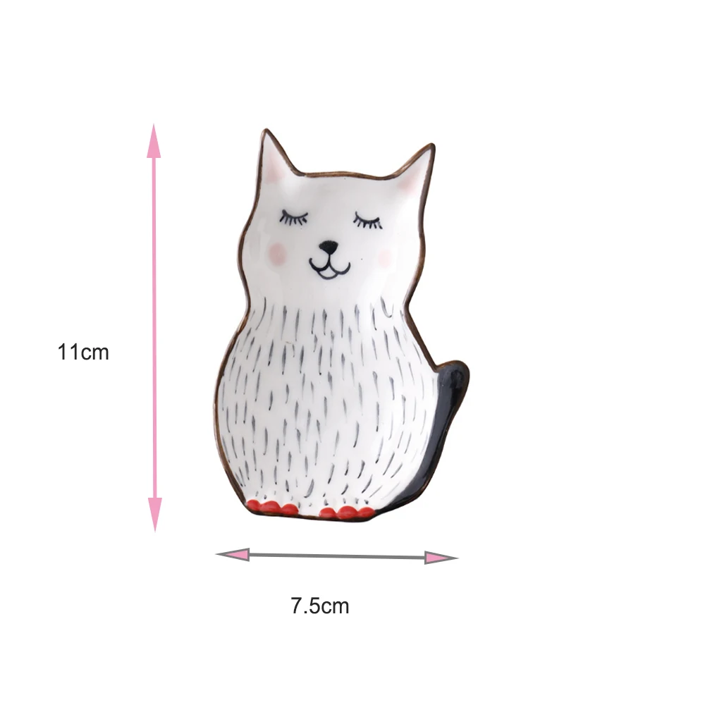 Креативная мультяшная Милая керамическая тарелка для завтрака еды с животными