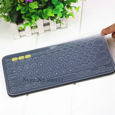 Transparent Силиконовая Защитная крышка для клавиатуры для logitech K380 Bluetooth multi-устройства клавиатуры водонепроницаемый беспроводной настольный Пылезащитная пленка - Цвет: Transparent