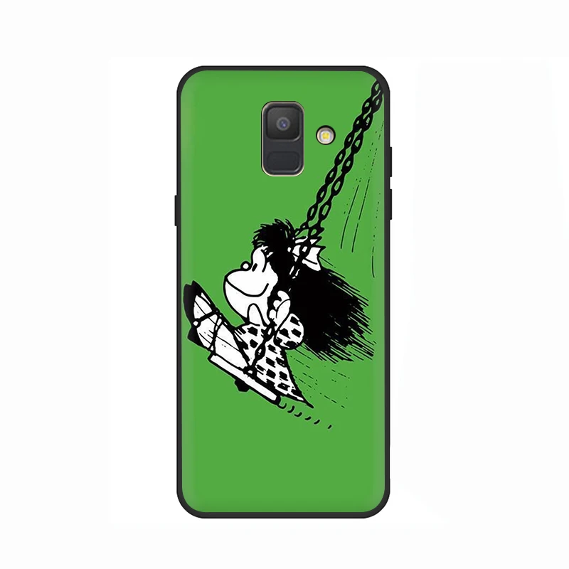 B4 Mafalda мягкий чехол для мобильного телефона чехол для samsung Galaxy A6 7 8 9 A10 30 40 50 70 J6 - Цвет: B4