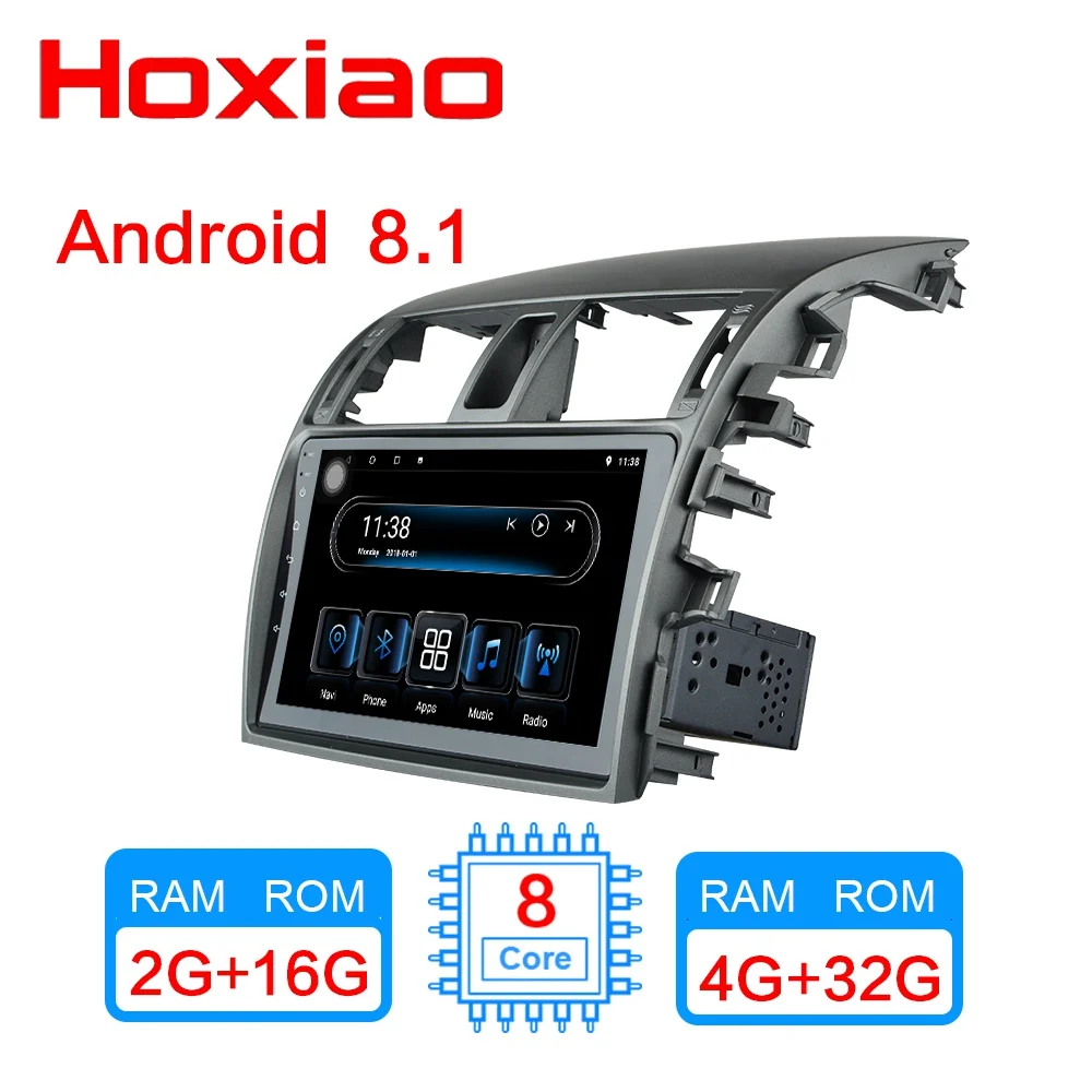 4G + 32G Android 8 1 автомобильный Радио мультимедийный видео плеер навигация GPS для Toyota
