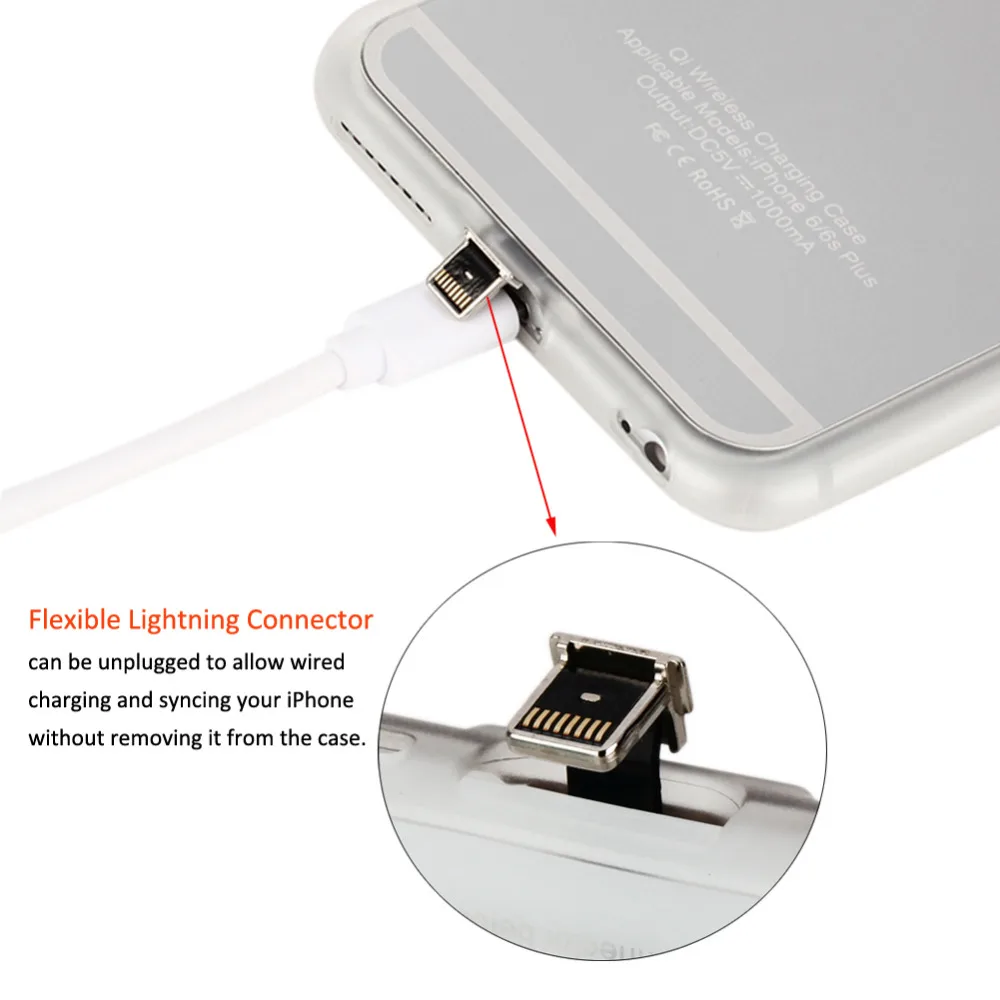 Чехол приемник для беспроводного зарядного устройства Qi Apple iPhone 6 6s / Plus|qi wireless charger