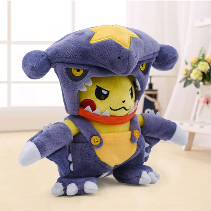 7 видов стилей плюшевая игрушка Пикачу Косплей Charizard Snorlax Garchomp Ampharos Tyranitar Hydreigon мягкие куклы животных детская игрушка