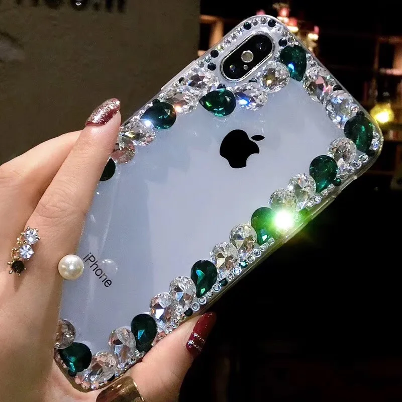 Роскошный яркий чехол с красочными камнями и кристаллами для iPhone 12 Mini 11 Pro MAX XS Max XR