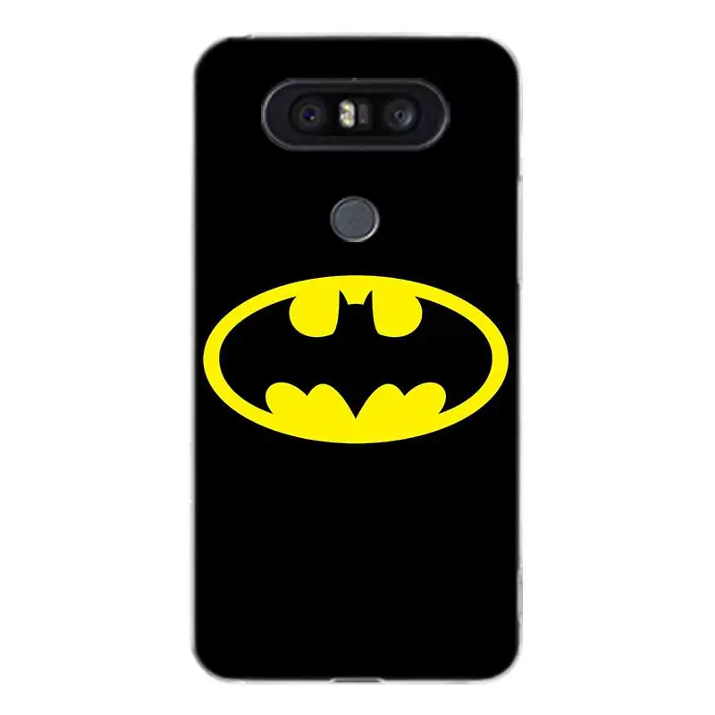 Batman Logo Painted Pattern Soft Rubber Case For LG Q8 Q7 Q6 G6 G7 G5 G4 V40 V30 V20 V10 K8 K10 2018 2017 Cover |