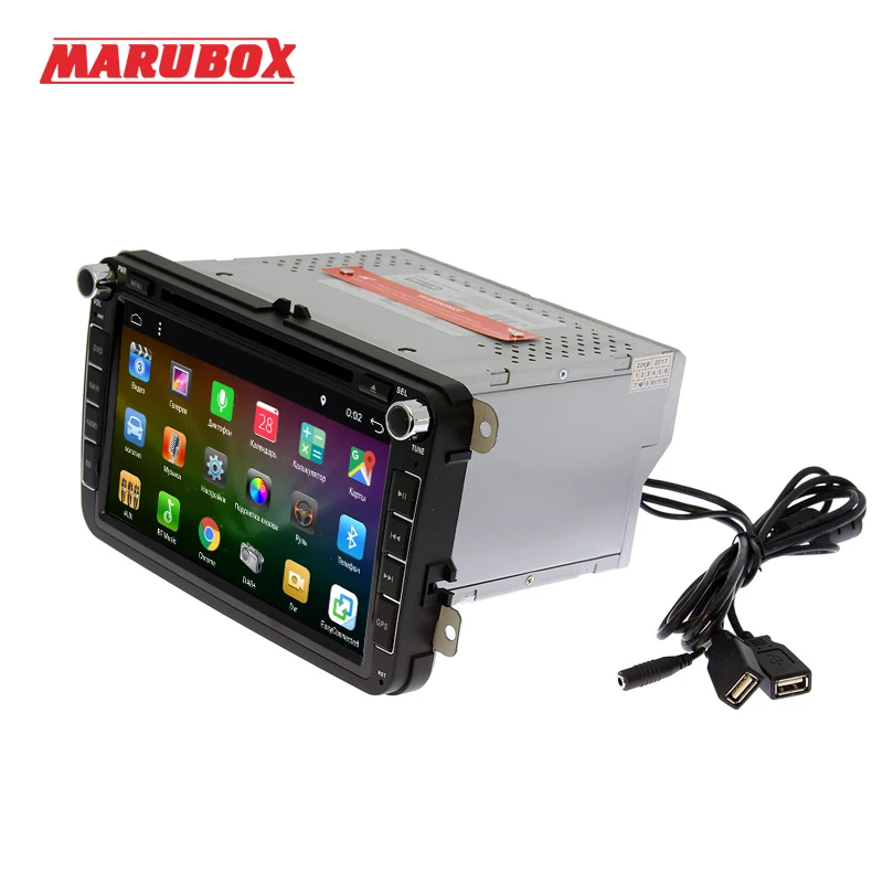 Marubox M802A4 автомобильный мультимедийный плеер для Volkswagen Polo passat Quad Core 1024*600 Android 6.0.1 2