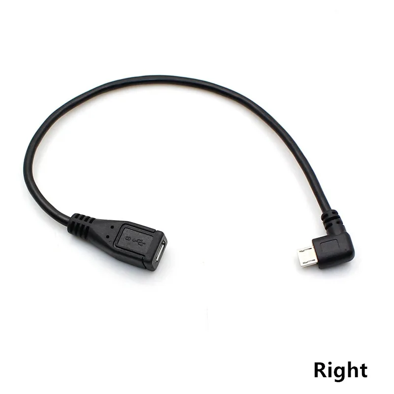 

Micro USB 2.0 5Pin Male to Female M to F Extension connector Adapter Long plug Connector 90 Degree Right & Left Angled