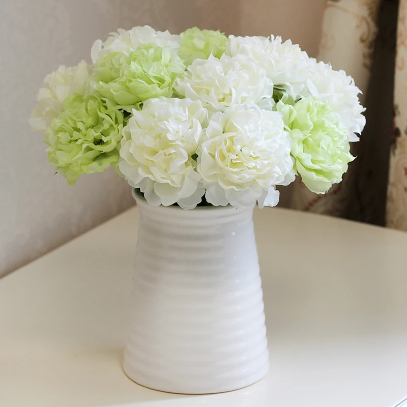 Весеннее украшение 1 штука искусственный цветок пиона ткань шелковые цветы для