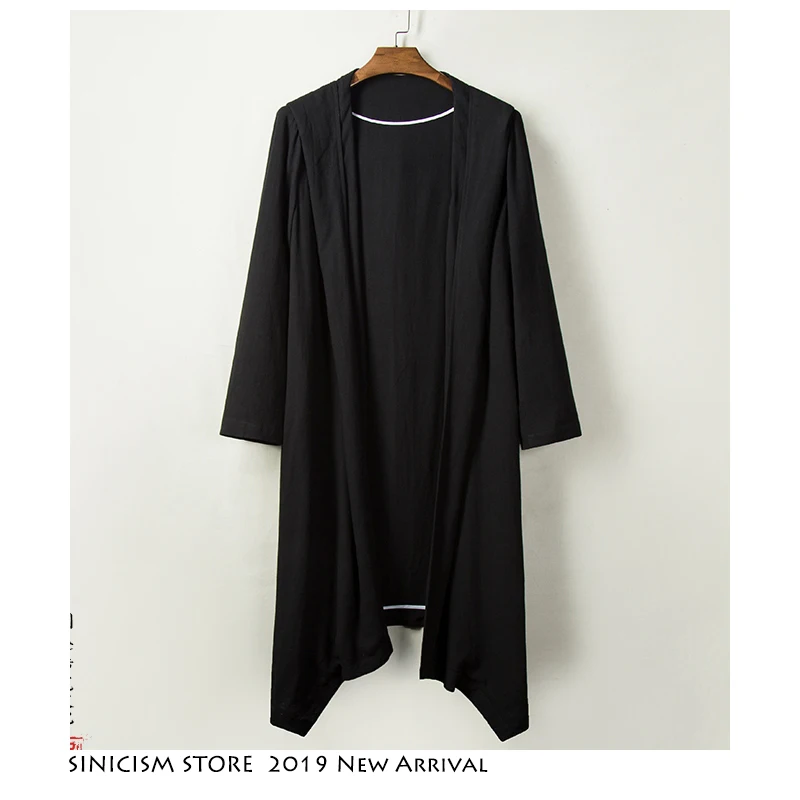 Sinicism магазин 2019 китайский стиль для мужчин Тренч уличная летние свободные куртка