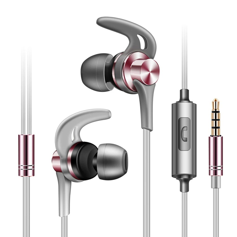 

100 шт. In-ear проводные наушники Сабвуфер стерео наушники, наушники для музыки смартфон 3,5 мм с микрофоном для андроид iphone мобильного телефона