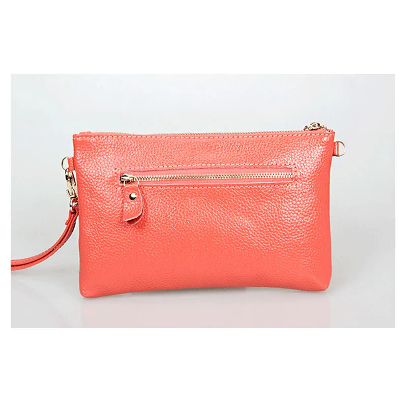 100% натуральная кожа женские сумки на плечо клатч дамы мини цепи мешок женский с