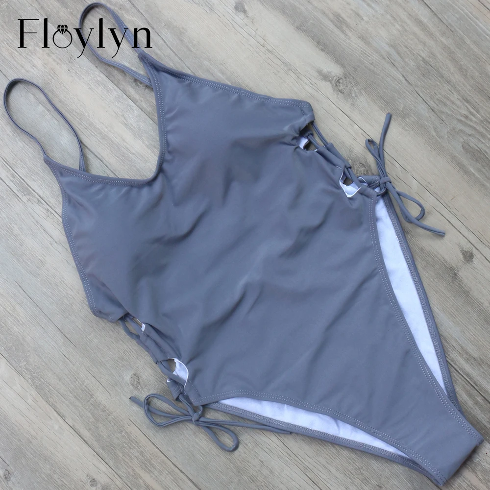 Купальный костюм Floylyn цельный 2017 пикантная одежда для плавания женский купальный