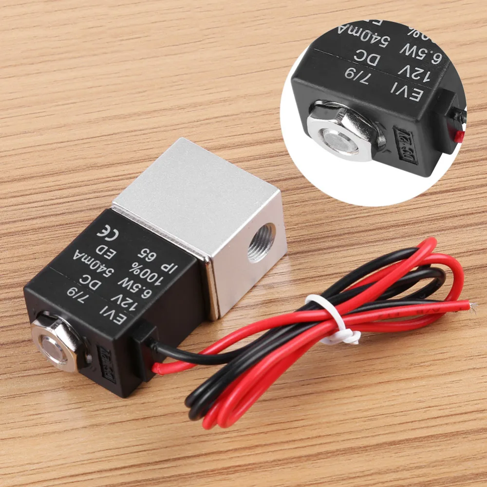 DC 12V электромагнитный клапан нормально закрытый 1/8 &quot2 ходовой масла жидкой воды