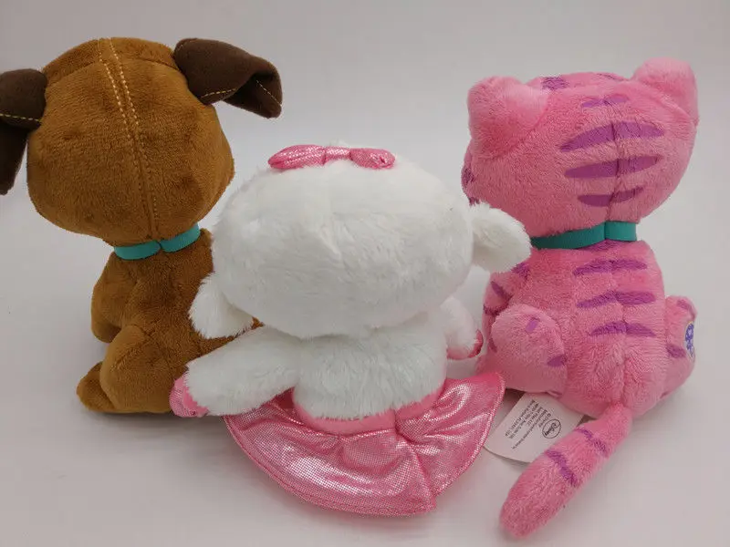 

Disney Jr Doc McStuffins* WHISPERS Kitten Cat Lambie Lamb FINDO Dog PLUSH Doll Set of 3
