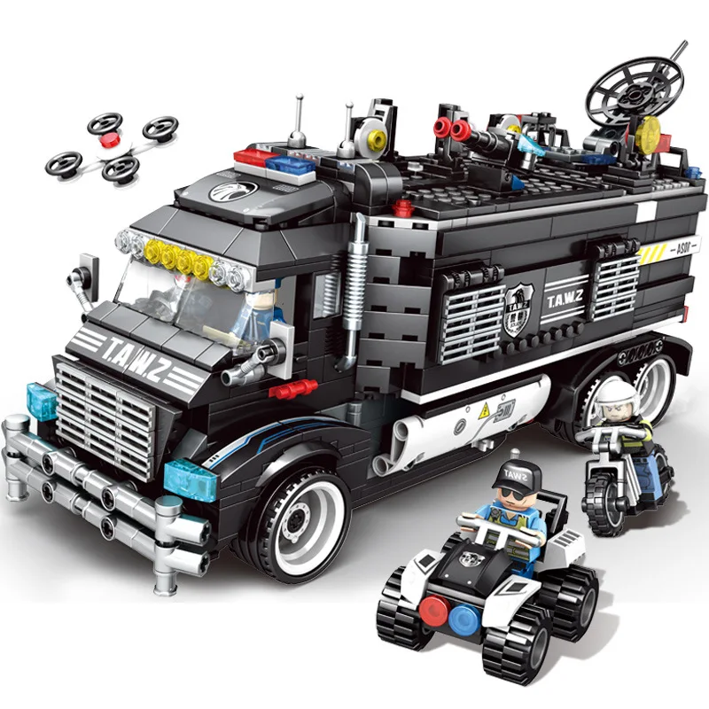 1164 шт детские строительные блоки игрушка совместимая с LEGO city Black Hawk спецназ