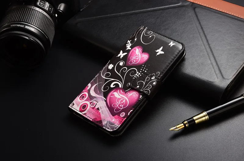 Высококачественный модный кожаный чехол-книжка с сердечками для huawei Y5 ii чехол Y5II 2 Phone CUN L21 U29 L01 5,0 чехол-кошелек для телефона