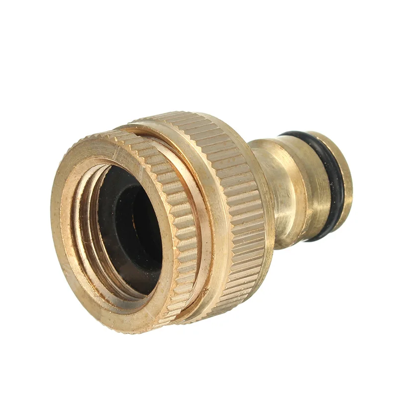 

Mrosaa 1/2 & 3/4 Inch Brass Faucet Adapter Female Washing Machine Water Tap Hose Quick Connector Joint Faucet Accessories