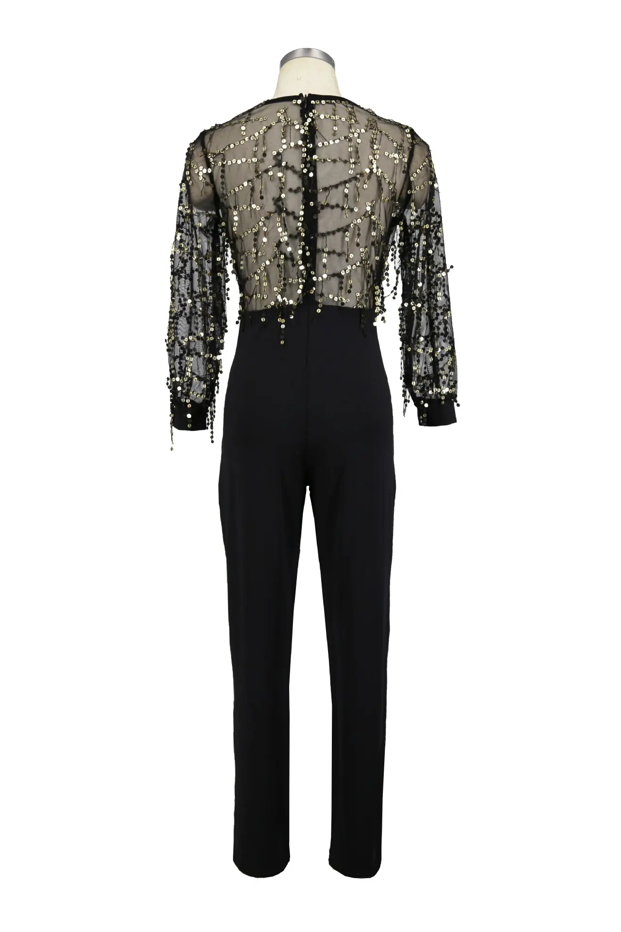 Сексуальный Модный комбинезон с кисточками и глубоким v-образным вырезом