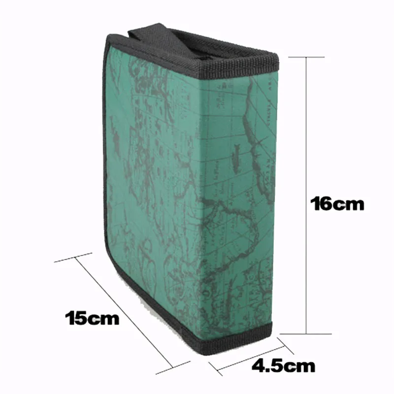 Лидер продаж чехол для хранения DVD с изображением карты мира сумка Органайзер