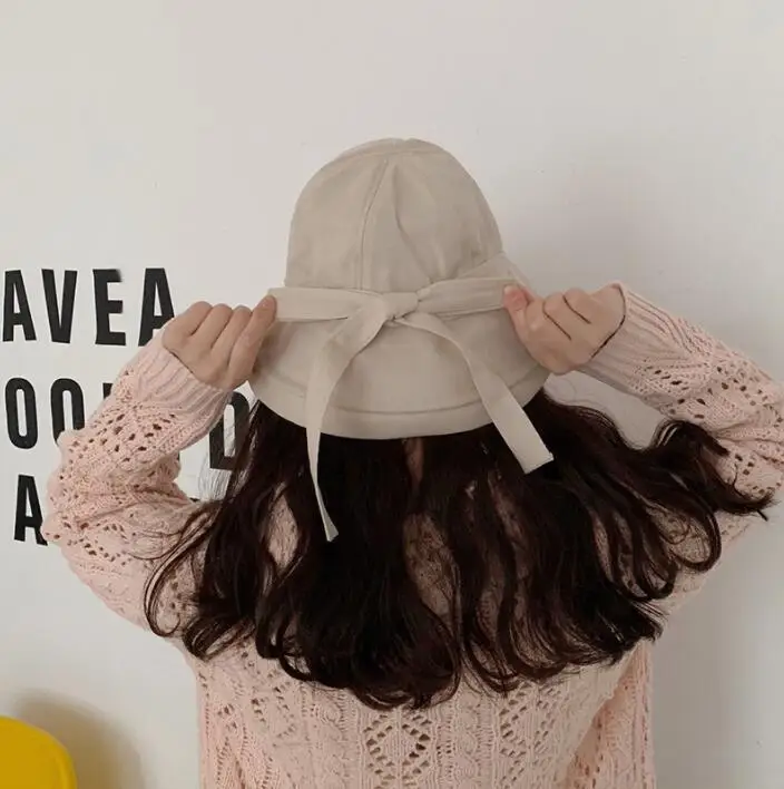 Летние однотонные модные широкие Панама с полями из хлопка и льна солнцезащитный