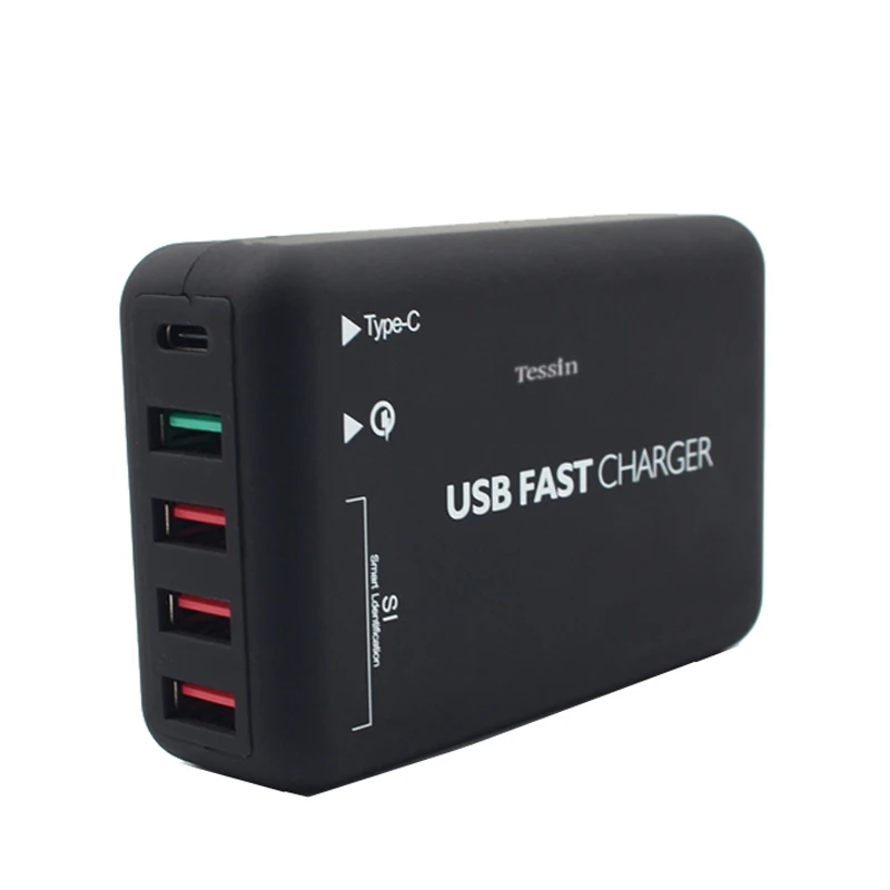 INGMAYA Quick Charge 3,0 USB зарядное устройство 5 портов 6A type C зарядная станция для iPhone iPad samsung huawei Xiaomi LG sony адаптер переменного тока