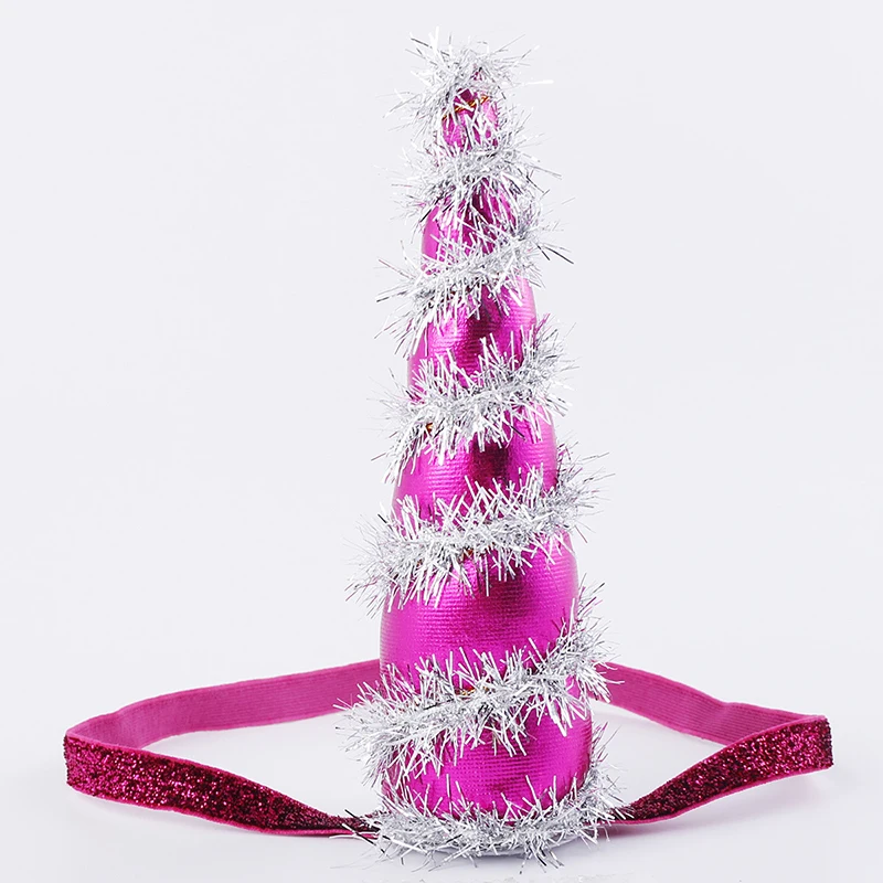 Shinny Child Christmas Party Hats First Birthday Girl Kids Toys Kindergarten Fancy Ball Costume Xmas Decor|decorative decorative|decoration