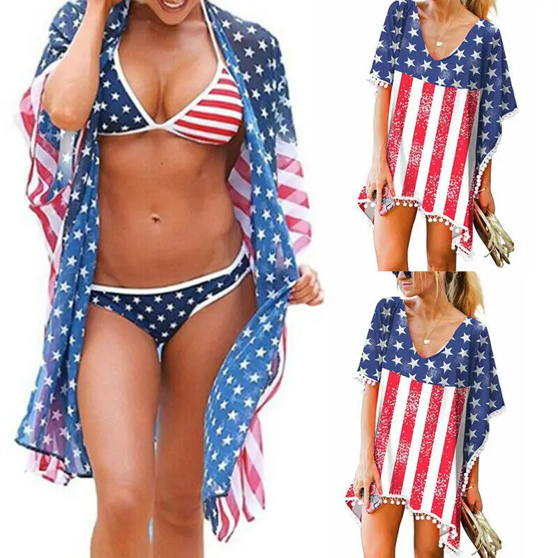 Модное сексуальное женское шифоновое бикини в полоску с V-образным вырезом двух