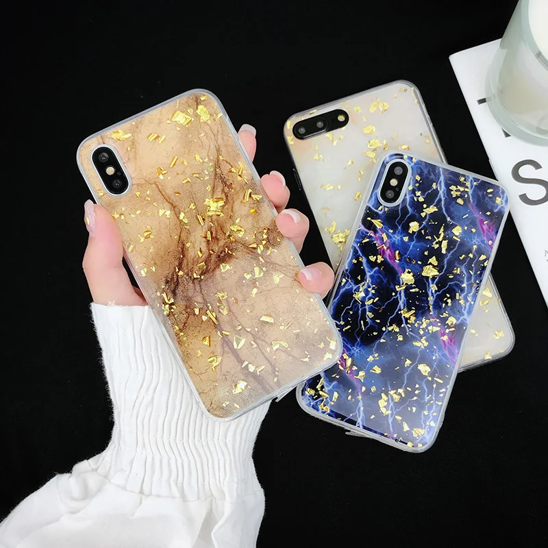New Matte Anti-knock Phone Case For iPhone 7 8 Plus Soft IMD Marble Mobile Cases X Back Cover Telefone Caixa | Мобильные телефоны и
