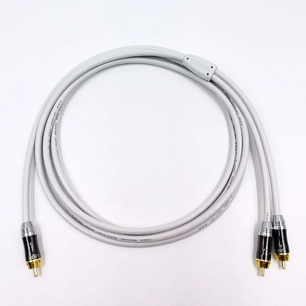 Taga/Harmony TAVC SY Audiophile HiFi OFC сабвуфер Y кабель RCA кабель|rca cable|subwoofer y cablecable rca |
