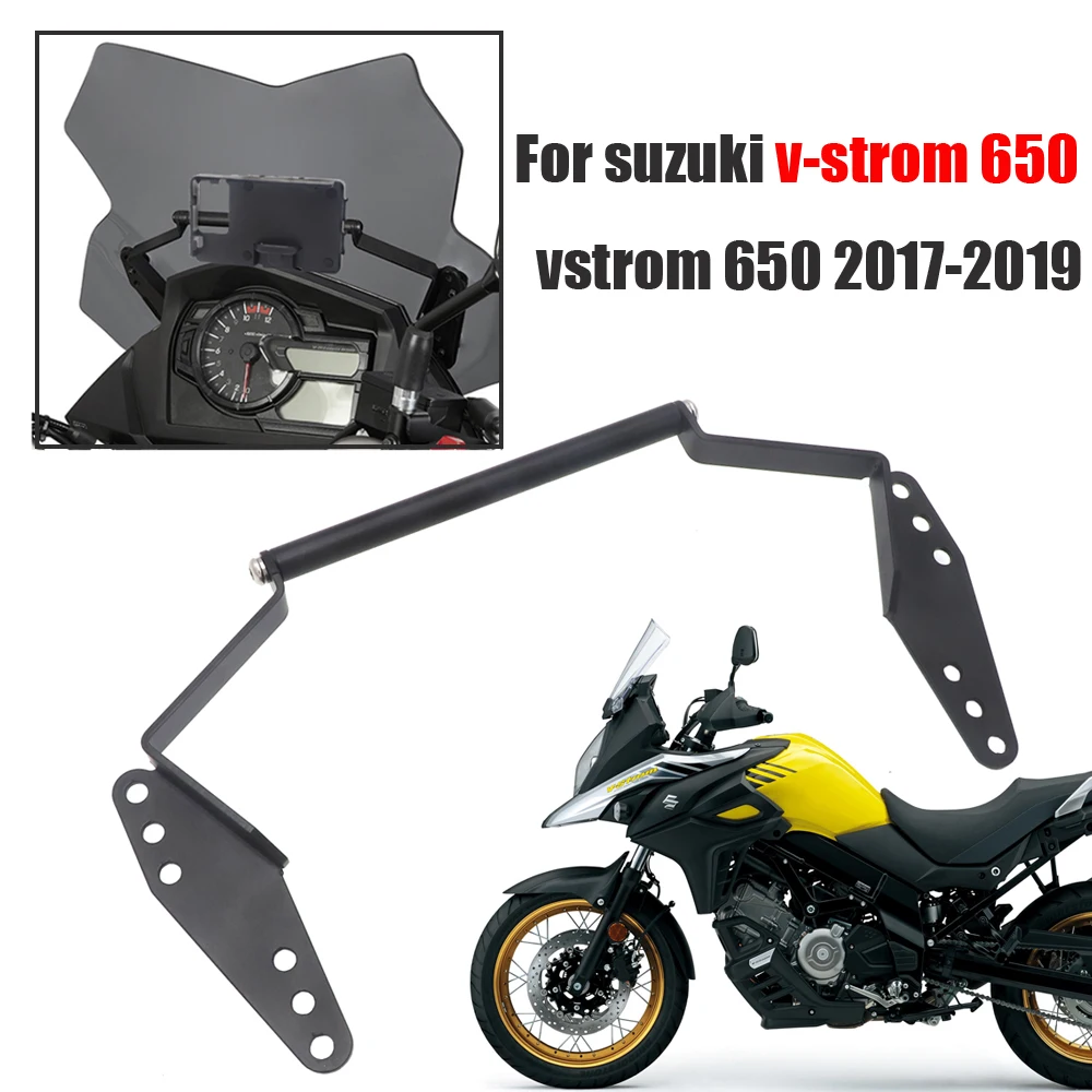 12 мм Мобильный gps навигационная станция рамка пластина Кронштейн для suzuki v-strom 650 vstrom 650