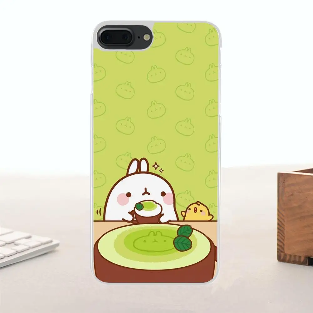 Bixedx для Apple iPhone 4 4S 5 5C SE 6 6S 7 8 Plus X мягкий чехол сотового телефона Sweet Molang Kawaii|Бамперы|