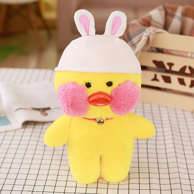30 см Kawaii LaLafanfan кафе утка плюшевая игрушка мультяшная Милая Утка Мягкая кукла животные куклы детские игрушки подарок на день рождения для детей