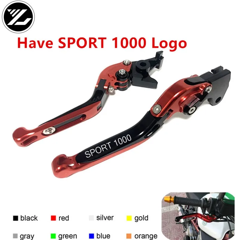 

Have SPORT1000 Logo For Ducati SPORT 1000 SPORT1000 2006-2009 Motorcycle Folding Extendable Brake Clutch Levers Motorbike Brakes