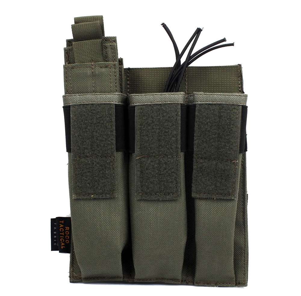 TTGTACTICAL Molle тактический, тройной Пистолет подсумок для KRISS MP7 журнал военный Molle тройной подсумок