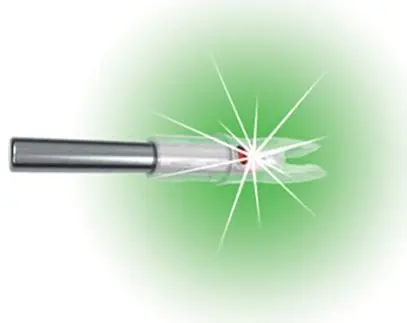 Автоматически освещенные хвостовик композитный с бантом из светодиодов стрелка