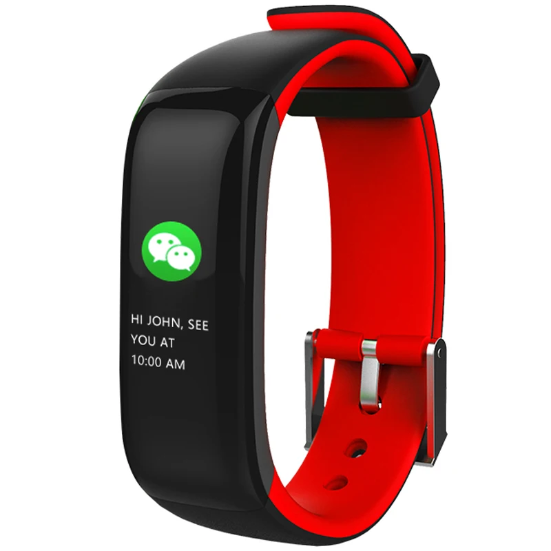 P1 плюс смарт браслет монитор сердечного ритма фитнес трекер Smartband на запястье для