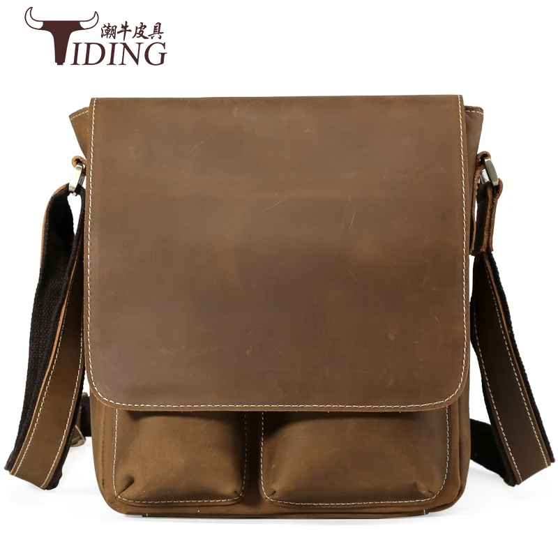 

men crossbody bags 2017 new real leather business man dress fashion brand casual vintage small shoulder bags male crossbody bag