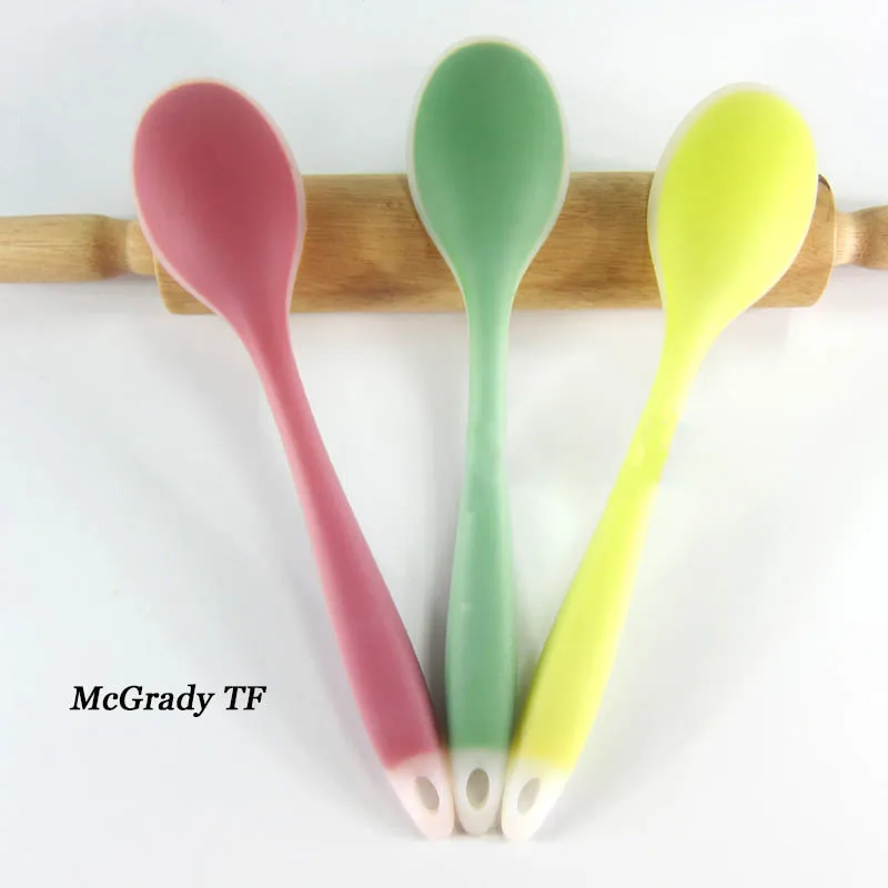 

Silicone Spoon Bakeware Kitchen Tool Necessity Translucent Non-stick Cookware Cooking Shovel Core Spoon And Scoop Silicone Spoon