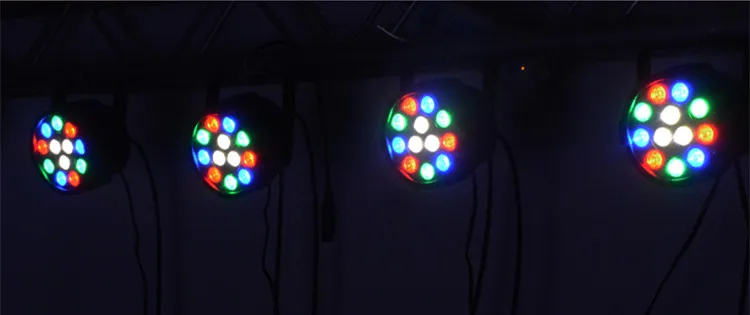1 шт. плоский led par сценический rgbw 12x1 Вт дискотечный свет dmx luz Dj контроллер эффектов