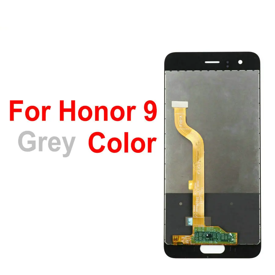 Мифологическая Сенсорная панель lcd для 5,6" huawei Honor 9 Lite Honor 9 5,15" сенсорный экран дисплей мобильного телефона черный белый - Цвет: Grey For Honor 9
