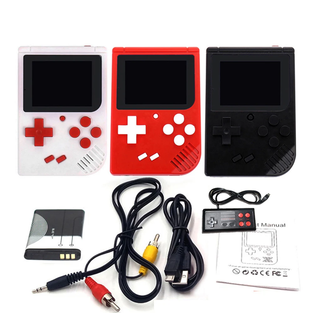 Перезаряжаемая мини ретро портативная игровая консоль 8 бит 2 5 дюймов lcd цветной