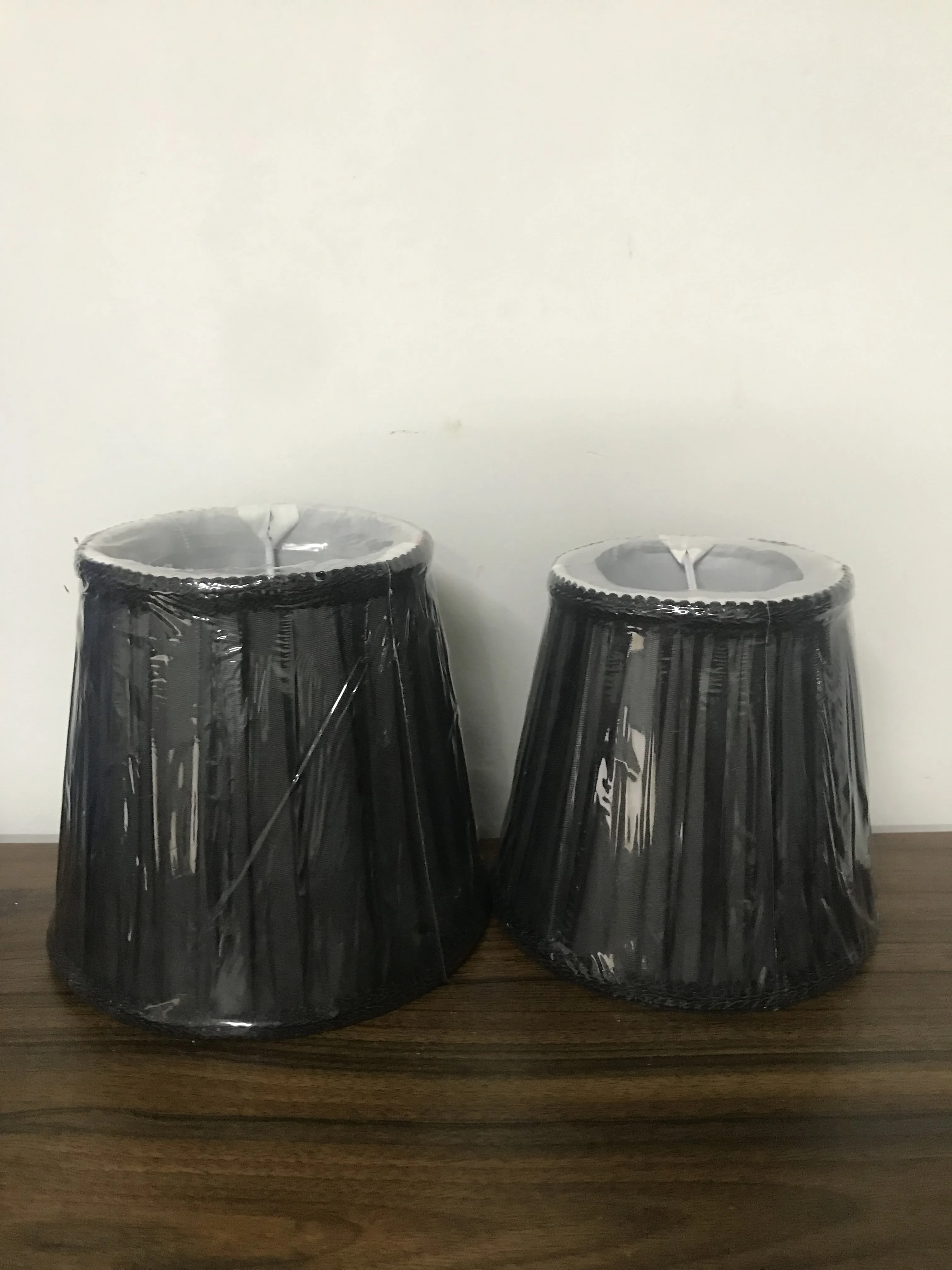 2 шт./лот E14 декоративная настенная лампа черный круглый абажур современный для