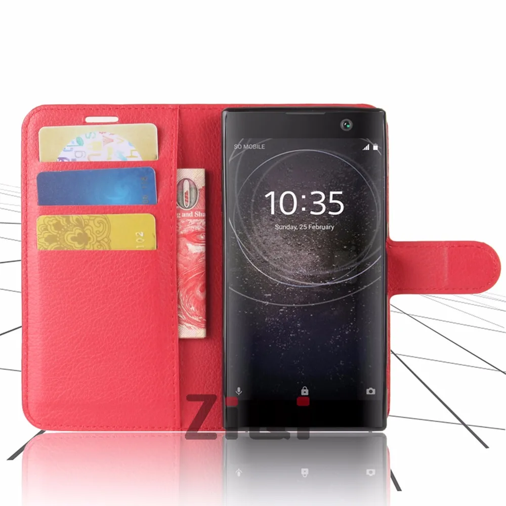 Ziqi для Sony Xperia xa2 ULTRA чехол 6.0 дюймов роскошные кожаные Бумажник Обложка плюс Coque